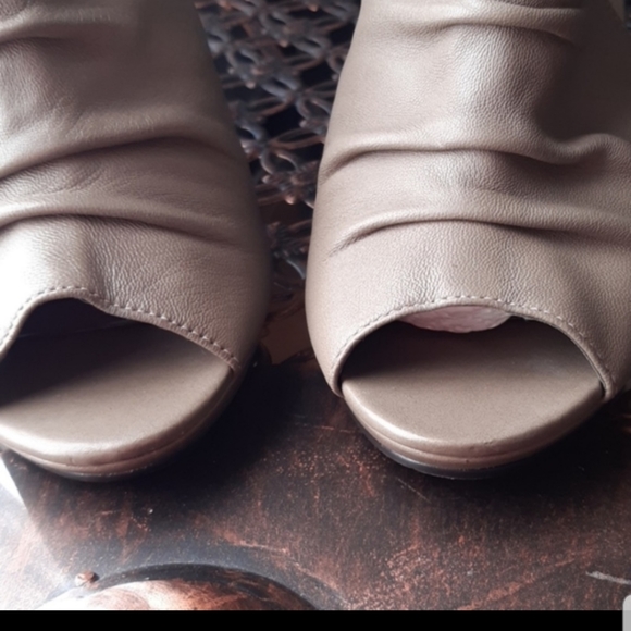 Steven by Steve Madden open toe Heels sz9. Leather - Picture 5 of 7